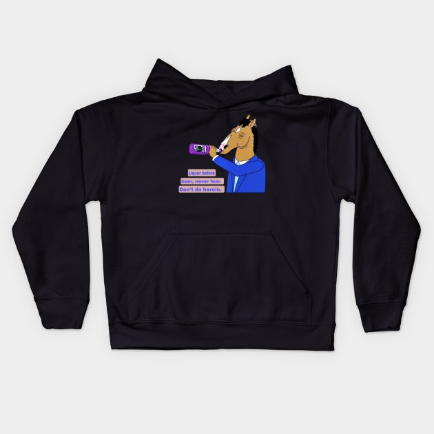 bojack horseman Kids Hoodie by ZIID ETERNITY